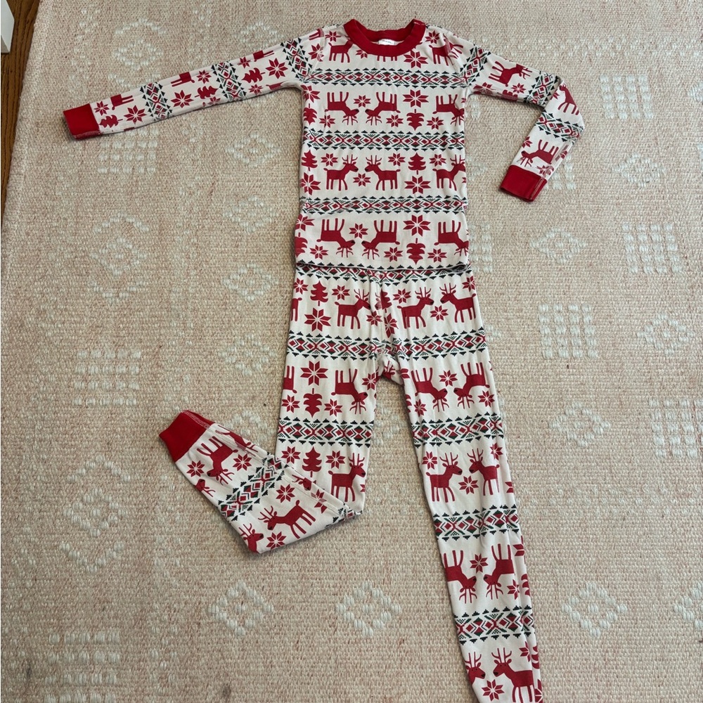 Hanna Andersson Reindeer Pajama Set, sz 8